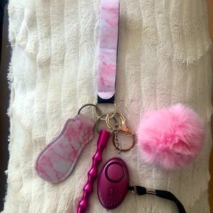Pink Marble Self Defense Wristlet NO PEPPER SPRAY INCLUDED 💗